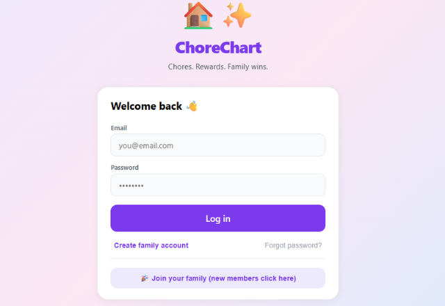 ChoreChart Family Chore Tracker